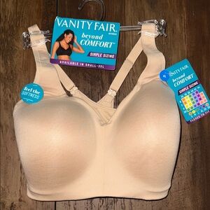 Vanity Fair wireless Women's Beige beyond Comfort Bra - XL